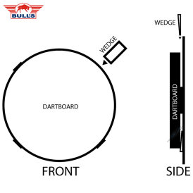 BULLS NL Foam Wedges Dartboard Keile für Bristle Boards Dartscheiben