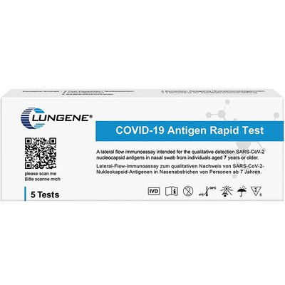 Clungene COVID-19 Rapid Antigen-Schnelltest 5er Set