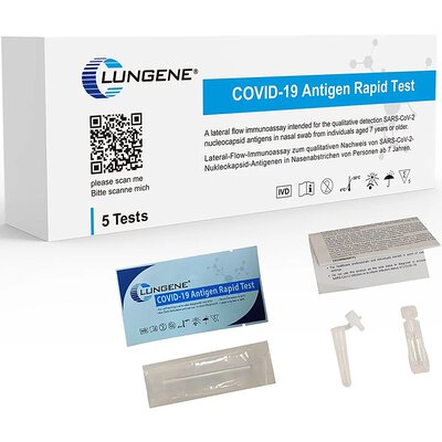 Clungene COVID-19 Rapid Antigen-Schnelltest 5er Set