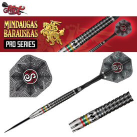 Shot Steel Darts Mindaugas Barauskas Pro Series 90% Tungsten Steeltip Darts Steeldart 25 g