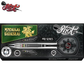 Shot Steel Darts Mindaugas Barauskas Pro Series 90% Tungsten Steeltip Darts Steeldart 25 g