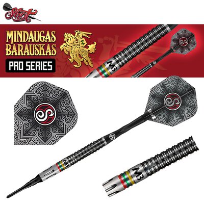 Shot Soft Darts Mindaugas Barauskas Pro Series 90% Tungsten Softtip Darts Softdart 2021 18 g