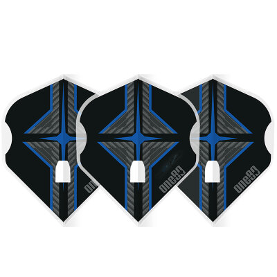 one80 Dart Star Flight L-Style Champagne L1PRO Dart Flights Designs 2021 Klar Weiß/Blau