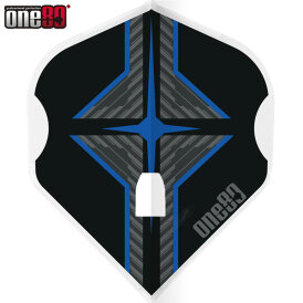 one80 Dart Star Flight L-Style Champagne L1PRO Dart Flights Designs 2021 Klar Weiß/Blau
