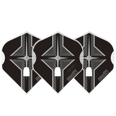 one80 Dart Star Flight L-Style Champagne L1PRO Dart Flights Designs 2021 Klar Weiß/Grau