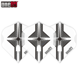 one80 Dart Star Flight L-Style Champagne L1PRO Dart Flights Designs 2021 Klar Weiß/Schwarz