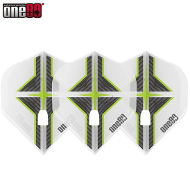 one80 Dart Star Flight L-Style Champagne L1EZ Dart Flights Designs 2021 Klar Weiß/Grün