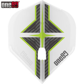 one80 Dart Star Flight L-Style Champagne L1EZ Dart Flights Designs 2021 Klar Weiß/Grün