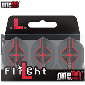 one80 Dart Star Flight L-Style Champagne L1EZ Dart Flights Designs 2021 Klar Schwarz/Rot