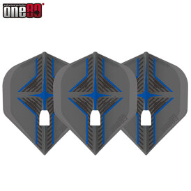 one80 Dart Star Flight L-Style Champagne L1PRO Dart Flights Designs 2021 Klar Schwarz/Blau
