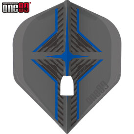 one80 Dart Star Flight L-Style Champagne L1PRO Dart Flights Designs 2021 Klar Schwarz/Blau