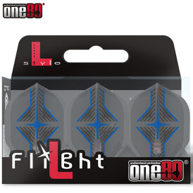 one80 Dart Star Flight L-Style Champagne L1PRO Dart Flights Designs 2021 Klar Schwarz/Blau