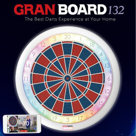 Gran Darts GranBoard 132 2-Loch Bluetooth 5.0 Dartautomat Elektronik Dartboard mit Winmau Plasma Dartbord Beleuchtung