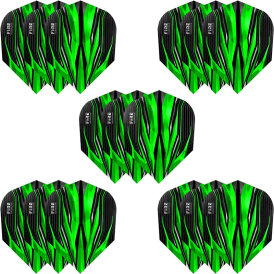 Harrows Fire Inferno 5er Set Dart Flight Dartflight speziell laminiert in 4 verschiedenen Designs