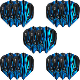 Harrows Fire Inferno 5er Set Dart Flight Dartflight speziell laminiert in 4 verschiedenen Designs