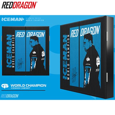 Red Dragon Gerwyn Price Iceman World Champion Edition Cabinet Dart Schrank