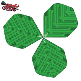 Shot Dart Flights Manu Dartflights Standard 2021 Grün