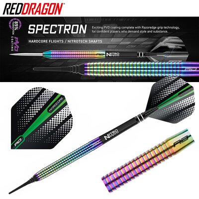 Red Dragon Soft Darts Razor Edge Spectron Softtip Dart Softdart 20 g