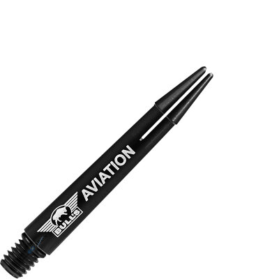 BULL´S NL Aviation Special Aluminium Shaft bedruckt mit Bulls Logo IM Intermediate Schwarz