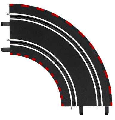 Carrera GO!!! / GO!!! Plus / Digital 143 Kurve 1 / 90° aus Batteriesets 61603-rot