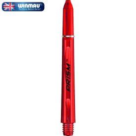 Winmau Prism 1.0 Shaft mit Edelstahl Ring 3er Set M Mittel Rot
