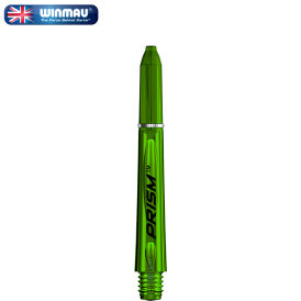Winmau Prism 1.0 Shaft mit Edelstahl Ring 3er Set S Kurz Grün