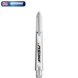 Winmau Prism 1.0 Shaft mit Edelstahl Ring 3er Set S Kurz Klar