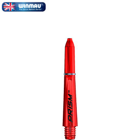 Winmau Prism 1.0 Shaft mit Edelstahl Ring 3er Set XS Extra Kurz Rot