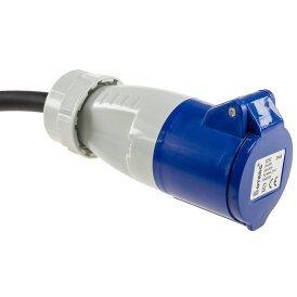 Adapterleitung 1,5 Meter Campingkabel und Wohnwagen Schutzkontakt-Stecker auf CEE-Kupplung 23362 Modell 5