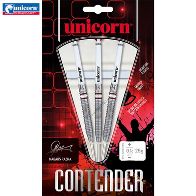 Unicorn Steel Darts Contender Madars Razma 95% Tungsten Steeltip Dart Steeldart 25 g