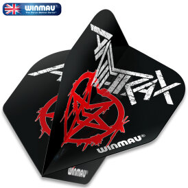 Winmau Rockband Rock Legends Flights Dart Flight Dartflights 2021 Anthrax Logo Weiß