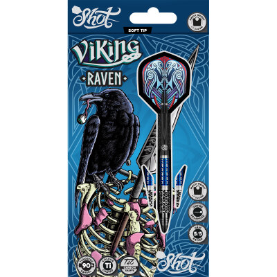 Shot Soft Darts Viking Raven 90% Tungsten Softtip Darts Softdart
