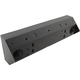 5-fach Steckdosenblock, schwarz 250V~/ 16A, Aufbaumontage
