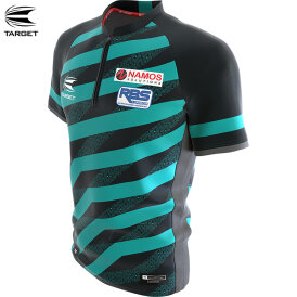 Target Darts Cool Play Collarless Shirt Rob Cross Voltage Matchshirt Dart Shirt Dartshirt Trikot Design 2022 Größe XXXXL