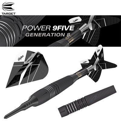 Target Soft Darts Phil Taylor Power 9Five GEN 8 Generation 8 95% Tungsten Softtip Softdart