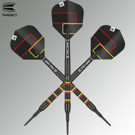 Target Soft Darts Gabriel Clemens Black 80% Tungsten German Giant Softtip Darts Softdart