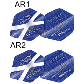Unicorn Ultrafly.75 Player AR Blau Ghost Gary Anderson WC Flights 2021 Shape AR Type 2