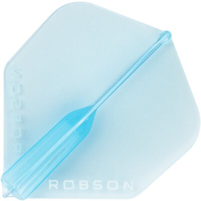 Robson Plus Dart Flight Crystal Clear Std. Dartflight Flight- Form / Shape Blue Std. RO-51751