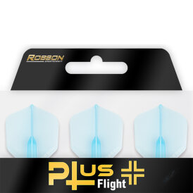 Robson Plus Dart Flight Crystal Clear Std. Dartflight Flight- Form / Shape Blue Std.6 RO-51755
