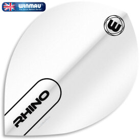Winmau Rhino Pear Dart Flight in verschiedenen Farben Weiß