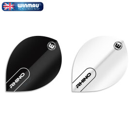 Winmau Rhino Pear Dart Flight in verschiedenen Farben Weiß