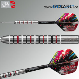 Legend Darts Steel Darts Kevin Painter The Artist 90% Tungsten Ringed Steeltip Darts Steeldart 24 g