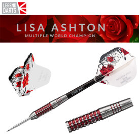 Legend Darts Steel Darts Lisa Ashton 90% Tungsten Ringed Steeltip Darts Steeldart