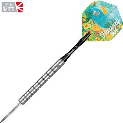 Legend Darts Steel Darts Wayne Mardle Hawaii 501 - Natural 90% Tungsten Steeltip Darts Steeldart 2021 22 g