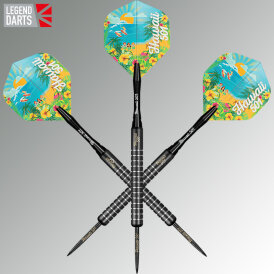 Legend Darts Steel Darts Wayne Mardle Hawaii 501 - Black 90% Tungsten Steeltip Darts Steeldart 2021 22 g