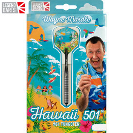 Legend Darts Steel Darts Wayne Mardle Hawaii 501 - Black 90% Tungsten Steeltip Darts Steeldart 2021 22 g