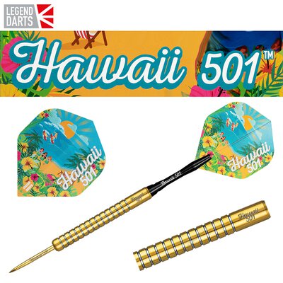 Legend Darts Steel Darts Wayne Mardle Hawaii 501 - Gold 90% Tungsten Steeltip Darts Steeldart 2021