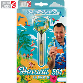 Legend Darts Steel Darts Wayne Mardle Hawaii 501 - Gold 90% Tungsten Steeltip Darts Steeldart 2021 21 g