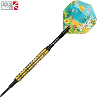 Legend Darts Soft Darts Wayne Mardle Hawaii 501 - Gold 90% Tungsten Softtip Darts Softdart 2021