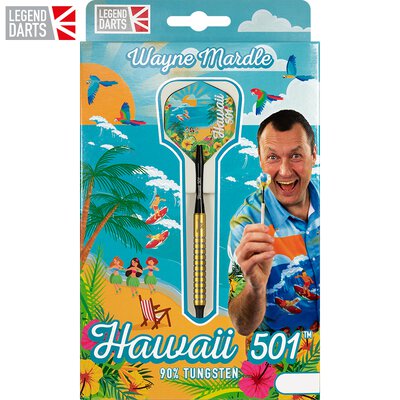 Legend Darts Soft Darts Wayne Mardle Hawaii 501 - Gold 90% Tungsten Softtip Darts Softdart 2021
